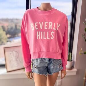 NWT - Beverly Hills Pink Sweatshirt by Glo Fashion London of Francesca’s, Small